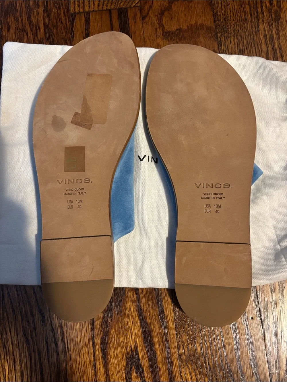 Women’s Vince Sky Blue Suede Slide Sandals. EU SIZE 40 US Size 10- NO BOX